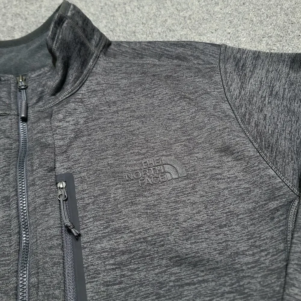 The North Face Jacket Mens Large Gray Skyline Half Zip Fleece Outdoors Travel